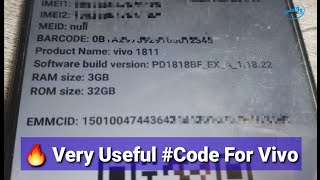Vivo Secret Code - Vivo All Models Ram, Rom, Software Info, Model Details Info Code By Waqas Mobile