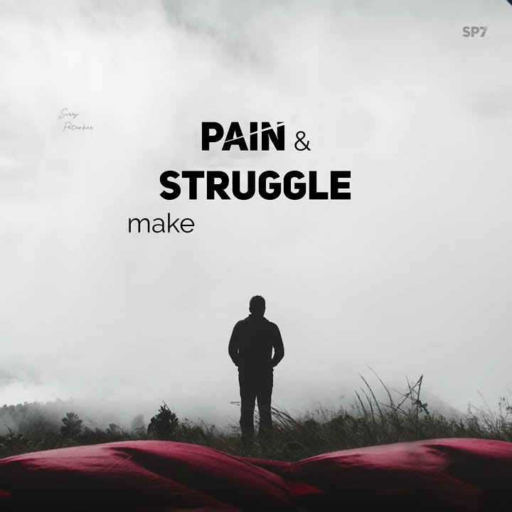 Pain & Struggle Maturity Motivational English Quote Instagram
