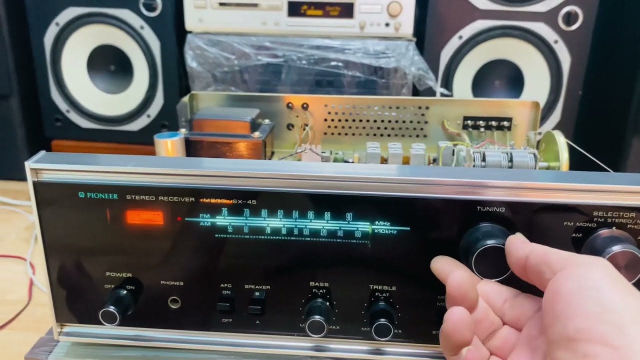 💥Ampli reciver pioneer SX-45 xuất âm tụ. hàng bãi đẹp xuất sắc