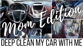 DEEP CLEAN MY CAR WITH ME MOM EDITION | Clean With Me Car Edition | Car Cleaning | Life with Liz