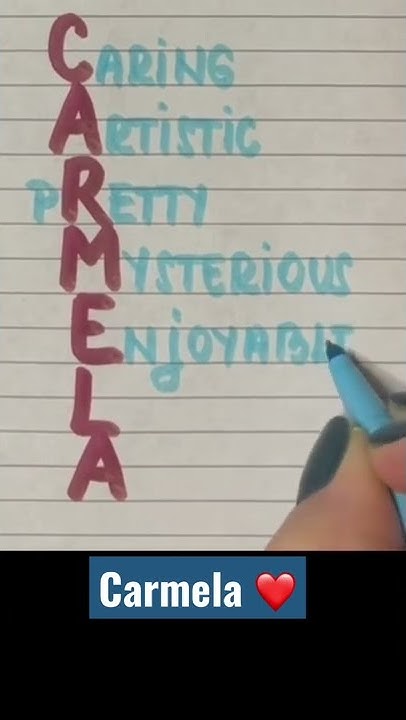 Meaning of the name CARMELA #meaning #name #carmela - YouTube