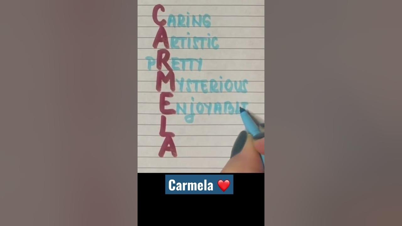 Meaning of the name CARMELA #meaning #name #carmela - YouTube
