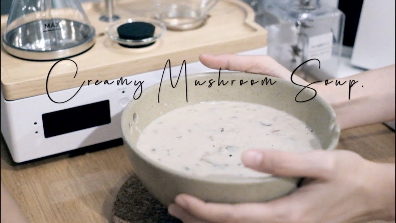 Home vlog EP3 : Creamy  mushroom soup ซุปเห็ดกระป๋อง Campbell's