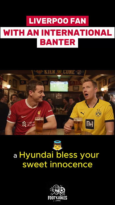 Wild: Liverpool fan gives a history lesson to a German fan, but should he