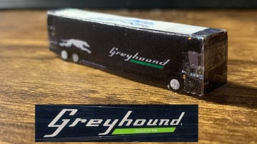 Greyhound New Livery (FLIX) paper bus building process (1:200 scale)