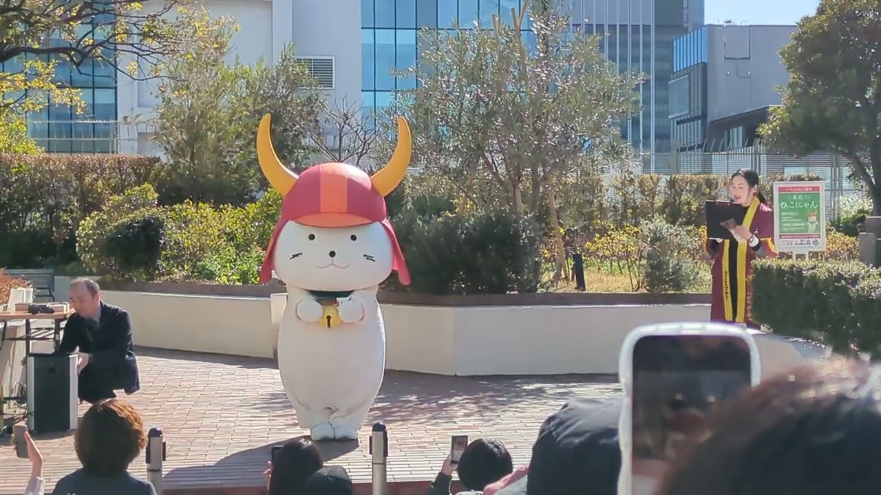 Hikonyan will be working hard to promote the Great Omi Exhibition