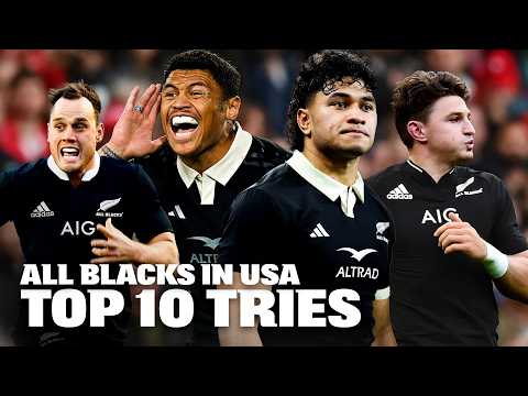 Top 10 Incredible Tries the All Blacks Have Scored in the USA 🏉🇺🇸