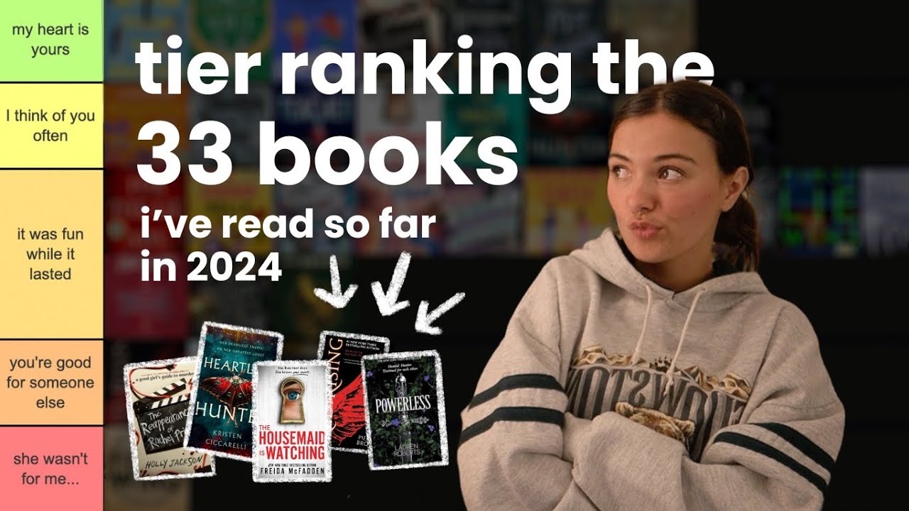 Tier ranking all of the books i've read this year so far | worst to ...