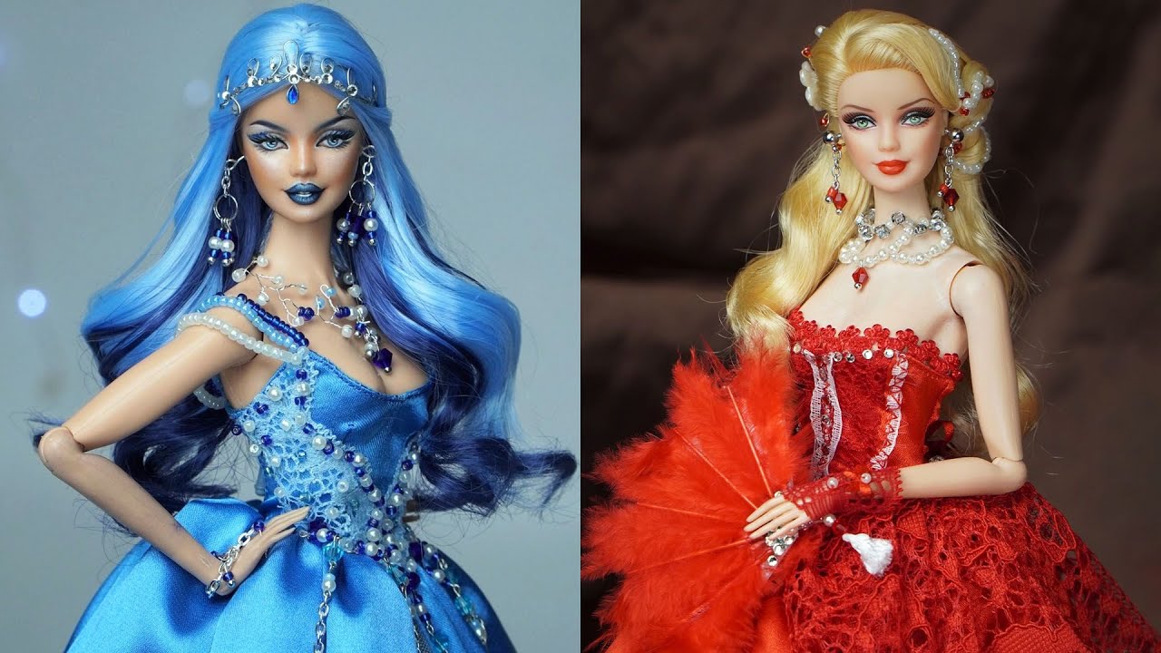 Barbie Makeover Transformations ~ Gorgeous Barbie Doll Dresses ...