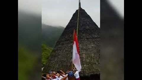 Upacara 17-agustus 2020 di negri di atas awan(WAE REBO)MANGGARAI NTT.