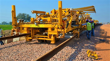 New Railway Track Laying Machine - Dedicated Freight Corridor - Indian Railways