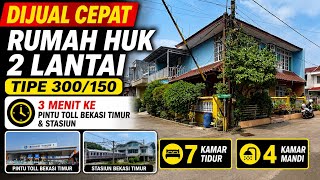 Dijual Rumah Huk 2 Lantai Tipe 300/150 Cuma 3 Menit Pintu Toll Bekasi Timur