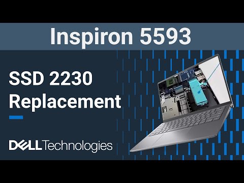 Dell Inspiron 5593 | How to replace the 2230 solid state drive (SSD)
