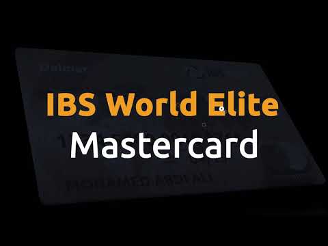 IBS World Elite MasterCard - We are now issuing the World Elite MasterCard instantly within minutes.