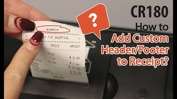 Nadex CR180 Add Header/Footer to Receipt