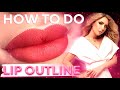 How to do lip outline - lip blush procedure