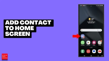 Add contact to home screen | Add phone number to home screen (Samsung)