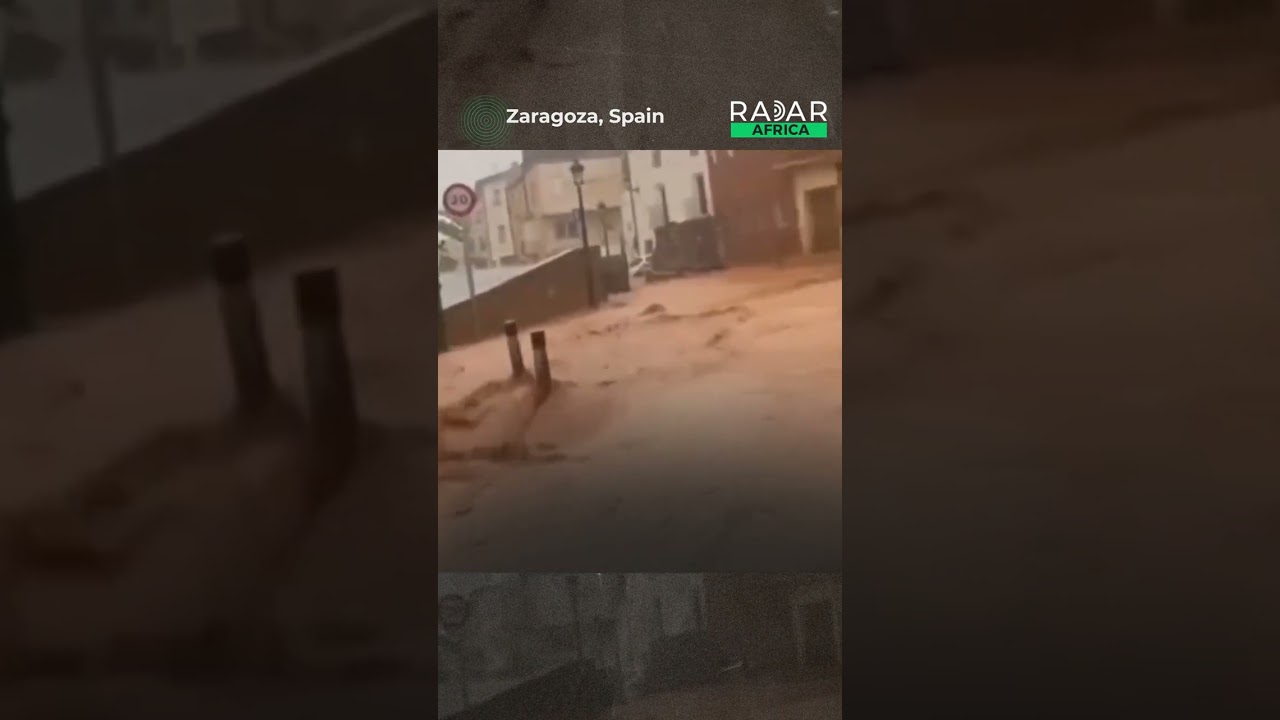 Zaragoza experiences severe flooding due to heavy rain