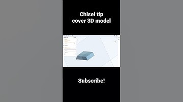 Chisel cover made on iPad using OnShape app!