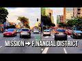 [4K] How Busy Is San Francisco During Rush Hour? 🚗 Mission District to Financial District 4:20 PM