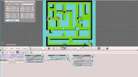 Blender Maze Game Controls - Counting Pickup items - Part 4.avi
