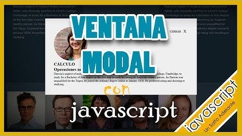 5. Ventana modal con Javascript