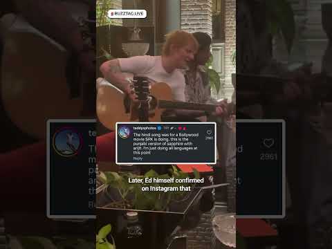 Ed Sheeran Joins Shah Rukh Khan in ‘King’! #bollywoodcelebrity #edsheeran #shahrukh