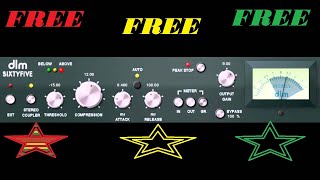 FREE VST- SixtyFive vintage-style, Compressor, inspired by the dbx® 165A -classic 1970’s compressor