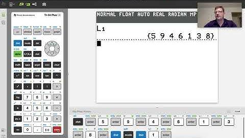 Entering Data into a List on the TI-84