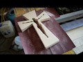 Making Wooden Wall Cross/Woodworking Project/Scroll Saw Making Wooden Wall Cross/Woodworking Project/Scroll Saw