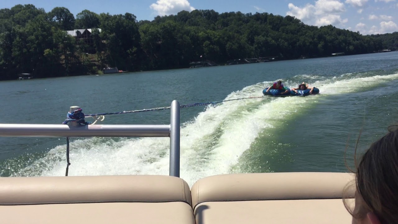 McMahon kids tubing on Lake Lanier YouTube