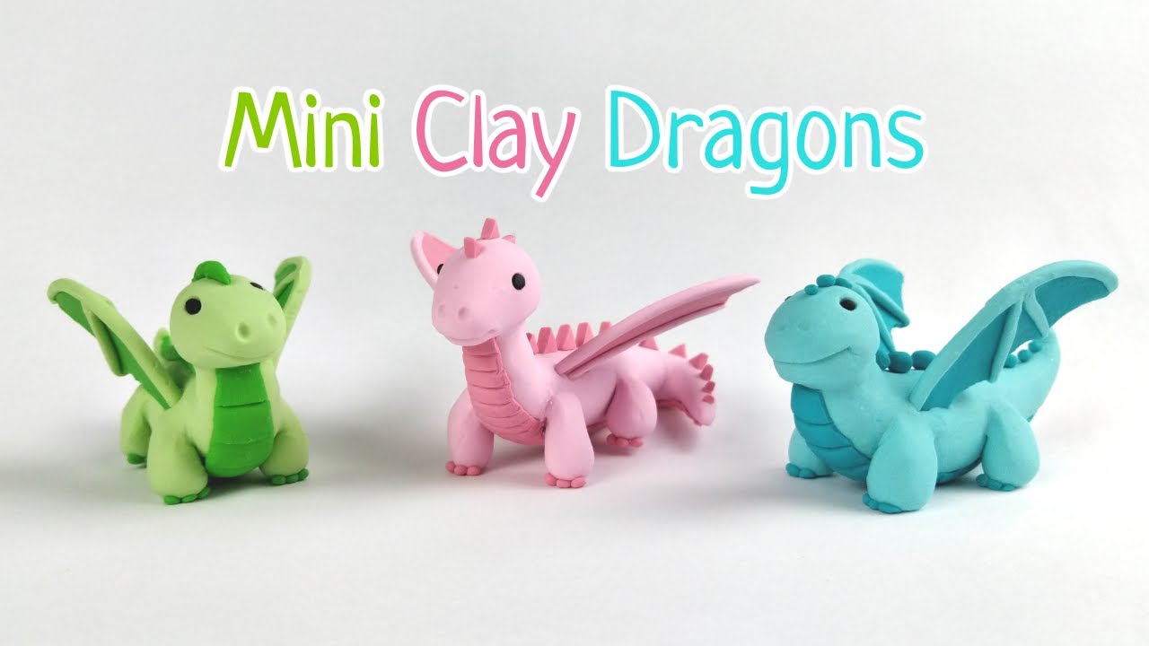 Easy Mini Clay Dragons | Polymer Clay Tutorial - YouTube