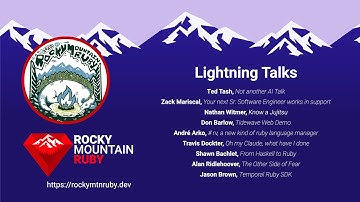 Rocky Mountain Ruby 2025 - Lightning talks