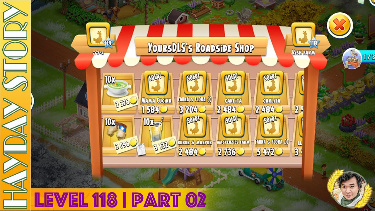 Earning 100000 Coins From Roadside In Hay Day Level 118 | Part 02 - Youtube