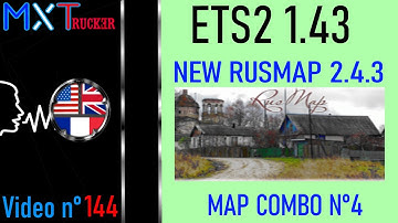 144 | ETS2 1.43 BIG MAP COMBO : NEW RUSMAP 2.4.3 + NEW RC
