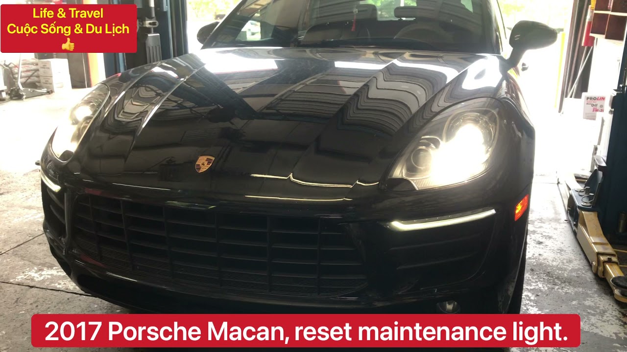 Porsche Macan, reset oil change, tắt đèn thay nhớt. - YouTube