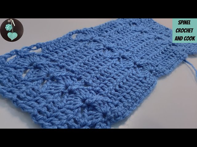 Crochet Vertical Shell Stitch | Blankets, Jumpers, Scarves