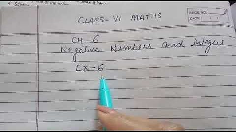 class VI Q4(full)Ch-6 Negative numbers and Integers Selina maths ICSE board@Lovewithmathematics