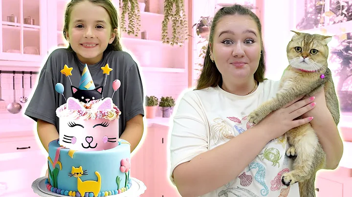 Ruby and Bonnie Kitty 1st Birthday Cake