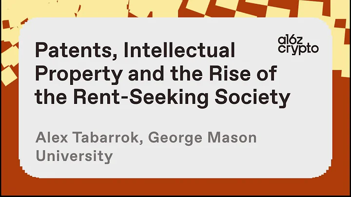 Patents, Intellectual Property and the Rise of the Rent-Seeking Society with Alex Tabarrok | a16z