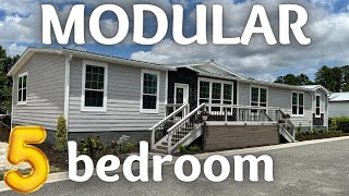 MASSIVE 5 bed 3 bath modular home with all the BELLS & WHISTLES! Prefab House Tour