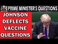 Johnson Avoids Covid Vaccine Questions