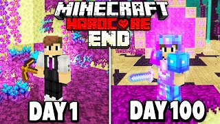 I Survived 100 Days of HARDCORE Minecraft in the END ONLY...