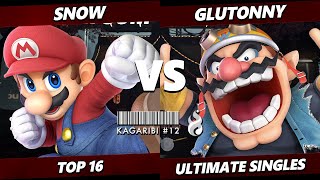 Kagaribi 12 - Glutonny (Wario) Vs. Snow (Mario) Smash Ultimate - SSBU screenshot 3