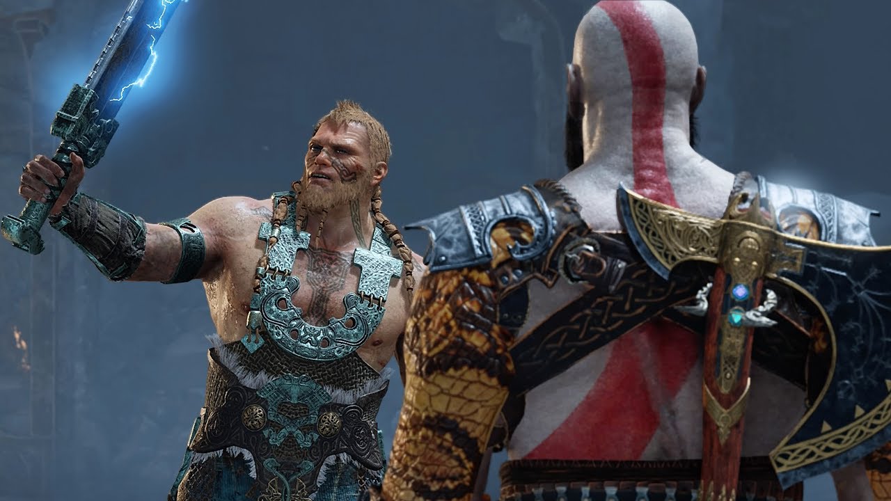 Kratos vs Filhos do Thor - God of War 4 - YouTube