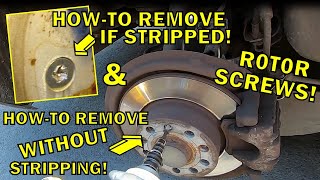 Brake Rotor Screw Removal!