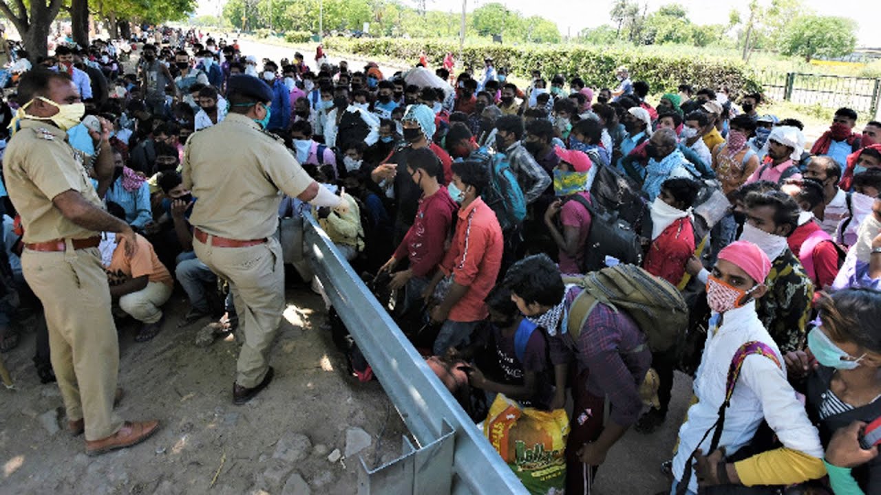 Chandigarh: Migrants crowd bus stand for travelling in special trains ...