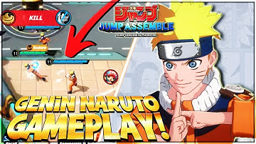 JUMP ASSEMBLE - GENIN NARUTO SHOWCASE GAMEPLAY!