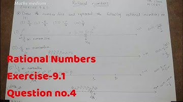 Exercise-9.1 Question no.4-Rational numbers-7th class-ncert