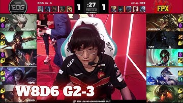 EDG vs FPX - Game 3 | Week 8 Day 6 LPL Summer 2020 | Edward Gaming vs FunPlus Phoenix G3